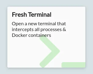 The Fresh Terminal button